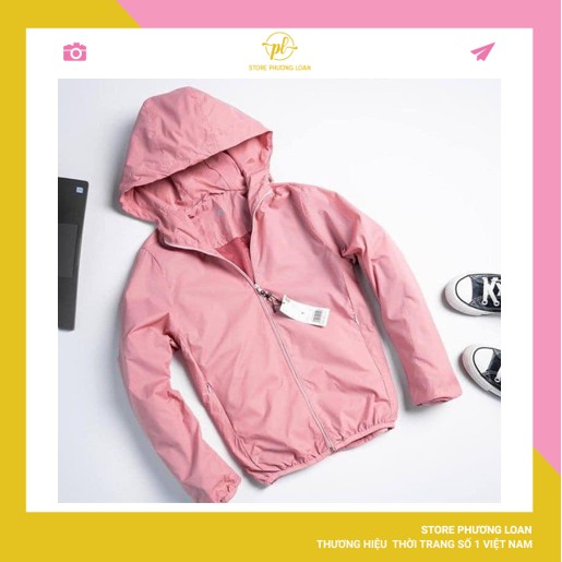 Áo khoác gió nữ vân gạo 2 lớp cao cấp, áo gió nữ 2 lớp lót lưới chống nước Store Phương Loan vải vân gạo 7 màu siêu đep