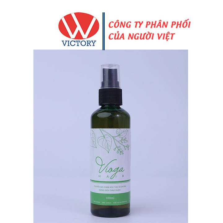 Chai xịt tóc Vioga Hair - Phục hồi, ngăn ngừa tóc xơ và rụng tóc – chai 100ml - Victory Pharmacy