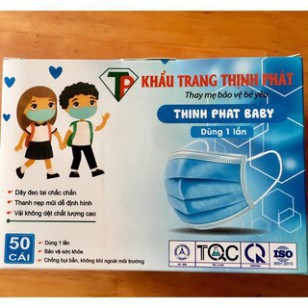 Khẩu Trang Cho Bé Hộp 50 Chiếc Khẩu Trang Trẻ Em Wickin Tổng Kho Gia Dụng