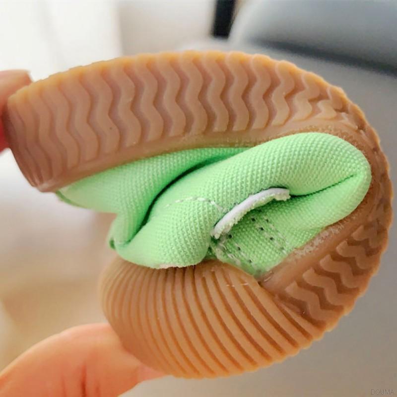 Giày thể thao vải canvas thoáng khí chống trơn trượt tiện lợi cho bé