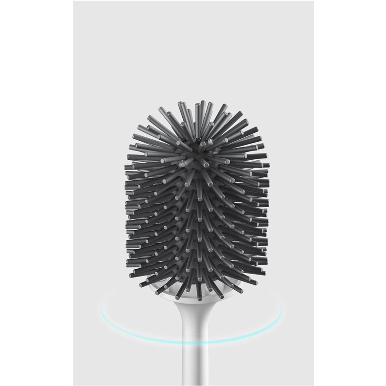 Chổi Cọ Vệ Sinh Oenon Kèm Kệ Để Chổi Cọ Rửa Nhà Vệ Sinh, Toilet, Nhựa ABS Thông Minh