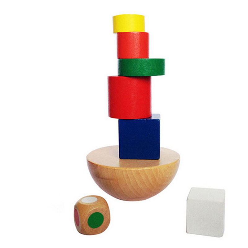 Newtimingbuild Wooden Balancing Game Children Puzzle Education Buliding Blocks Creative T NTB