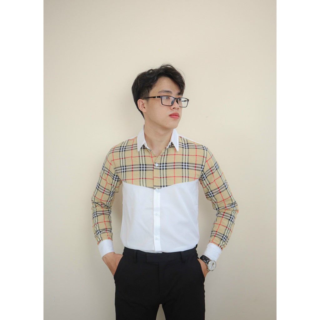 Áo Sơ Mi Nam 3D Dài Tay Cổ Vải Lụa Cao Cấp, Áo Sơmi Trắng Đen Dáng Ôm Form Body, Thanh Lịch, Tôn Dáng | BigBuy360 - bigbuy360.vn