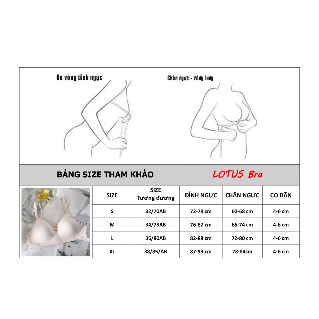 Áo lót ngực nữ sinh không gọng viền ren chất cotton mát mềm mại phù hợp cho cả ngực nhỏ AL44_ NuciFera