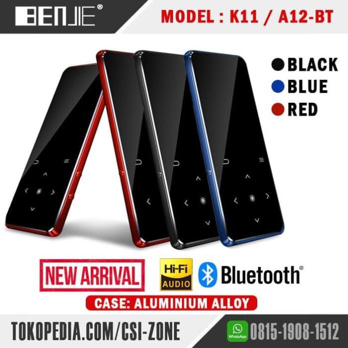 (CÓ SẴN) Máy nghe nhạc Benjie A12 (Benjie K11) Lossless Hifi Bluetooth 5.0 màn hình cong 2,5D siêu phẩm 2021