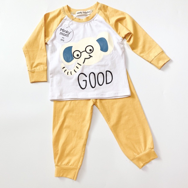 Sale! Bộ dài tay Minky Mom hình ngộ nghĩnh