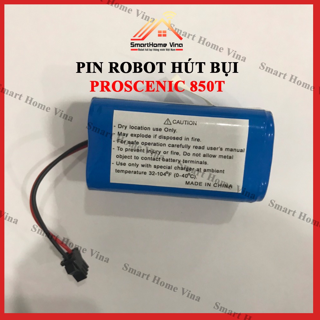 Pin robot hút bụi Proscenic 850T. Bảo hành 3 tháng.