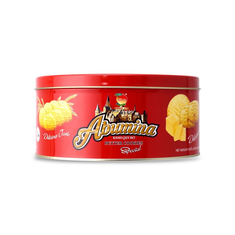 BÁNH QUY BƠ ABUMINA ( HỘP ) - ABUMINA BUTTER COOKIES 300GR