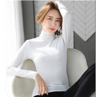 Áo Giữ Nhiệt Cổ Lọ Nữ Thu Đông Dài Tay Madela Siêu Ấm, Áo Giữ Nhiệt Nữ Dáng Ôm Body Co Giãn Tốt