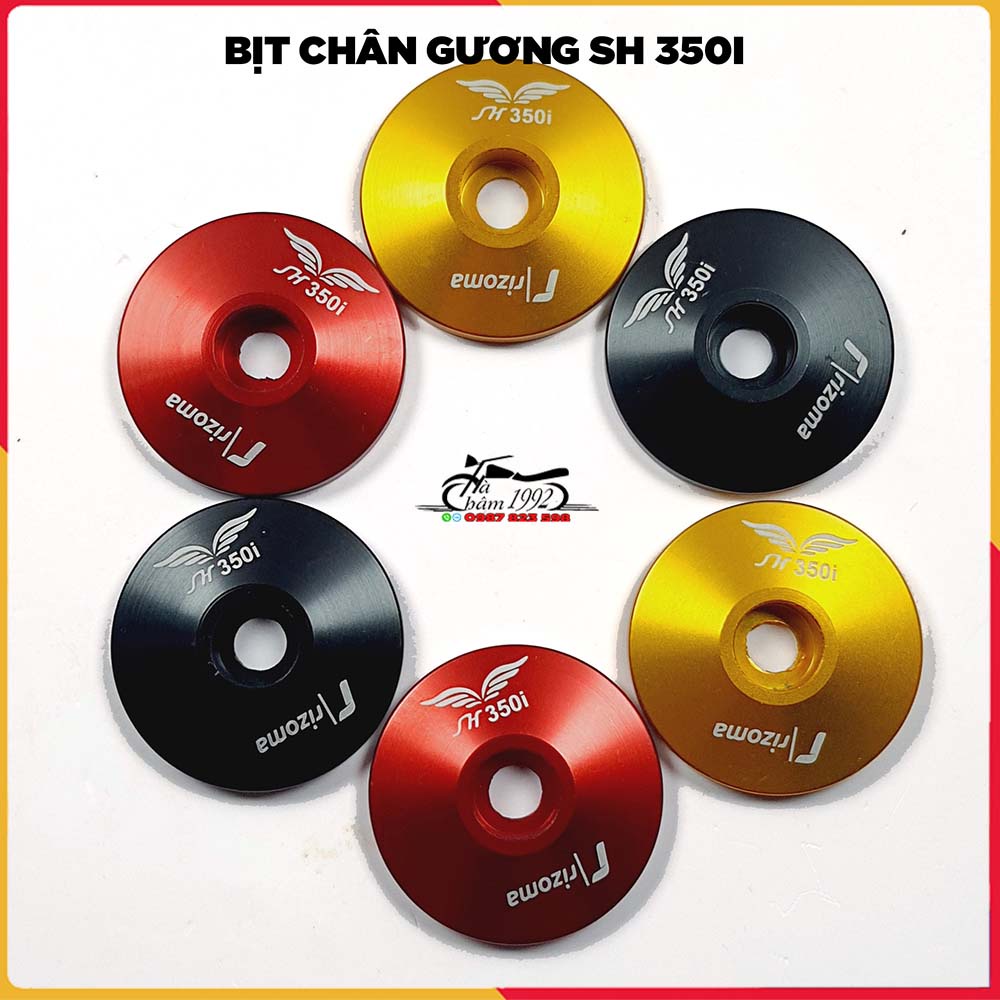 ✅ Ôc Nhôm Bịt Chân Gương SH 350i - Chụp Chân Gương SH 350i ✅