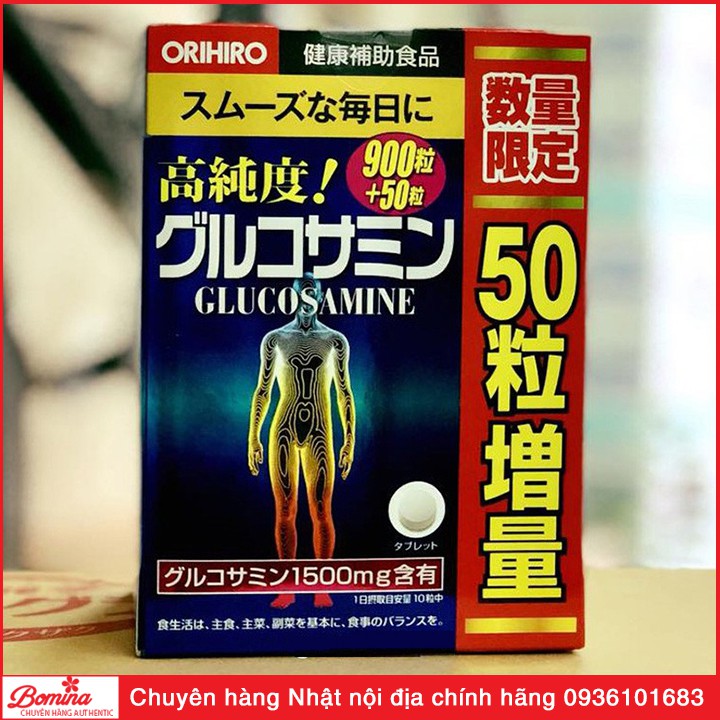 Viên Bổ Xương Khớp Glucosamine Orihiro🔥FREE SHIP🔥Hỗ trợ tốt cho xương khớp Nhật Bản 1500mg