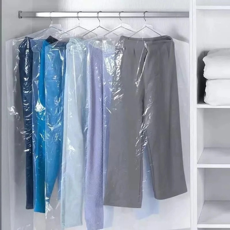 Set 50 Túi Bọc Quần Áo Bằng Nhựa Trong Suốt Gọn Nhẹ Chống Ẩm Chống Bụi Đa Năng Sắp Xếp Gọn Nhẹ Đa Năng Cho Gia Đình