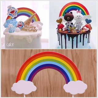 10 cổng cắm cầu vồng trang trí bánh phụ kiện sinh nhật