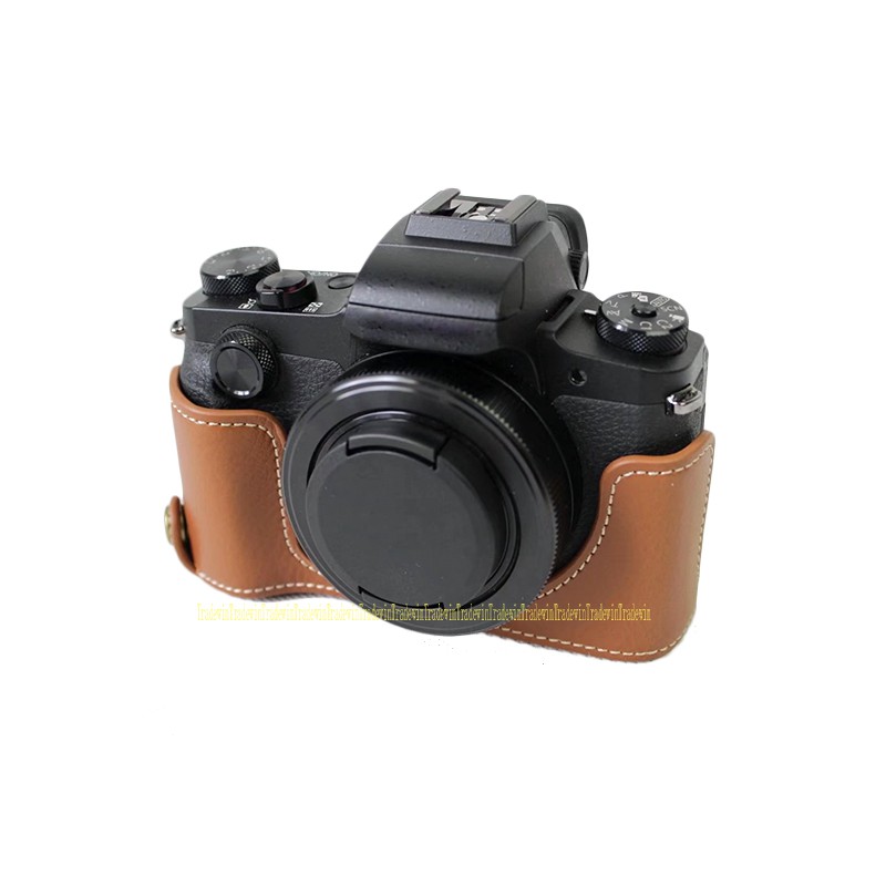 Ốp lưng nửa thân máy ảnh bằng da PU cho Canon G1X iii G1X Mark iii G1X3