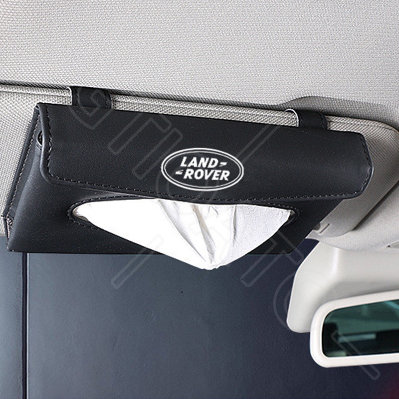 GTIOATO Tấm Che Nắng Ô Tô Hộp Đựng Khăn Giấy Ô Tô Da HộP ĐựNg GiấY TrêN Xe Ô Tô HộP ĐựNg GiấY ĂN TrêN Ô Tô HộP ĐựNg Đồ TrêN Ô Tô Phụ Kiện Xe Hơi Cho Land Rover Defender Evoque Discovery VELAR Range