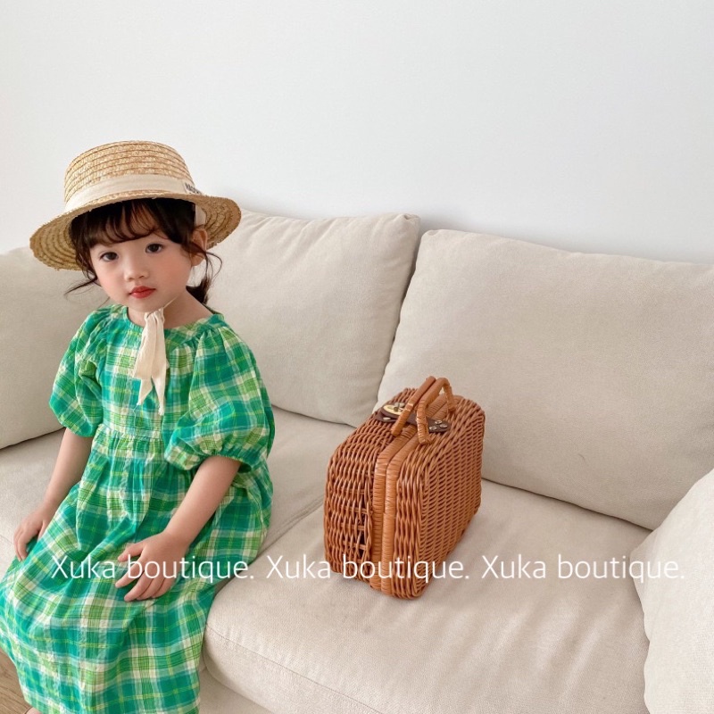 Váy Cộc Tay Mùa Hè Váy Bé Gái SKYBOMA KIDS Mẫu Mới 2022 Cho Bé Gái [Ảnh Thật]