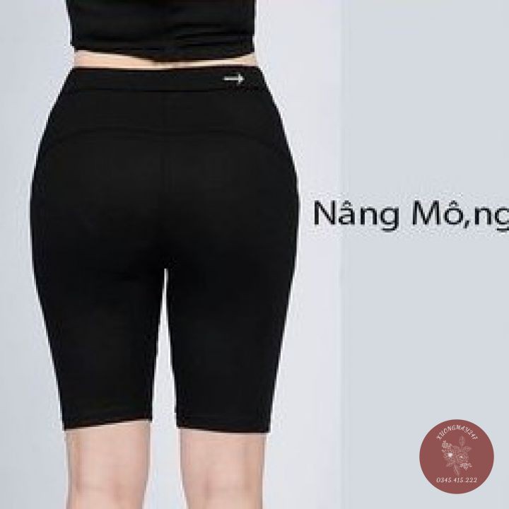 Quần Legging Nữ Ngố Ôm Dáng - Quần Thun Lửng Nữ Tập Gym Nâng Mông Hot 2021