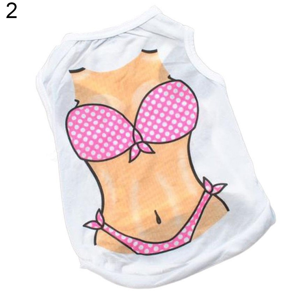 Áo vest hình cơ bắp vui nhộn cho thú cưng