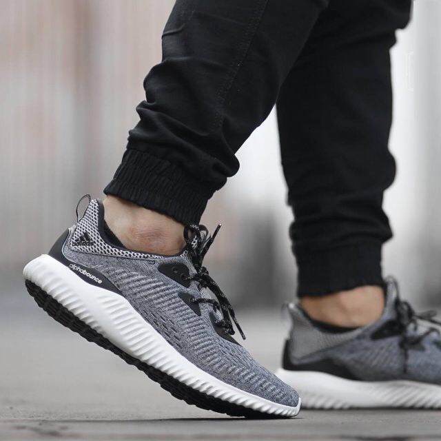 GIÀY THỂ THAO NAM NỮ ALPHABOUNCE 1M LIGHT BLUE MEN'S RUNNING SHOES SNEAKERS | BigBuy360 - bigbuy360.vn
