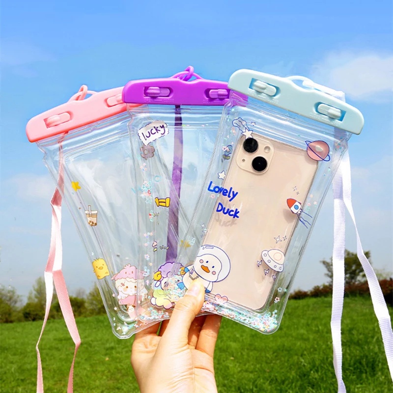 Túi Đựng Điện Thoại Trong Suốt Chống Thấm Nước Có Thể Chạm Màn Hình Cảm Ứng Cho Điện Thoại