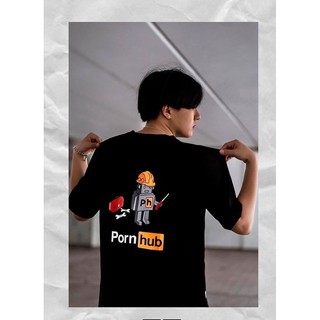 Áo Thun Tee Pornhub Unisex Cotton Thoáng Mát Form Rộng Tay Lỡ Nam Nữ Oversize Phong Cách Streetwear