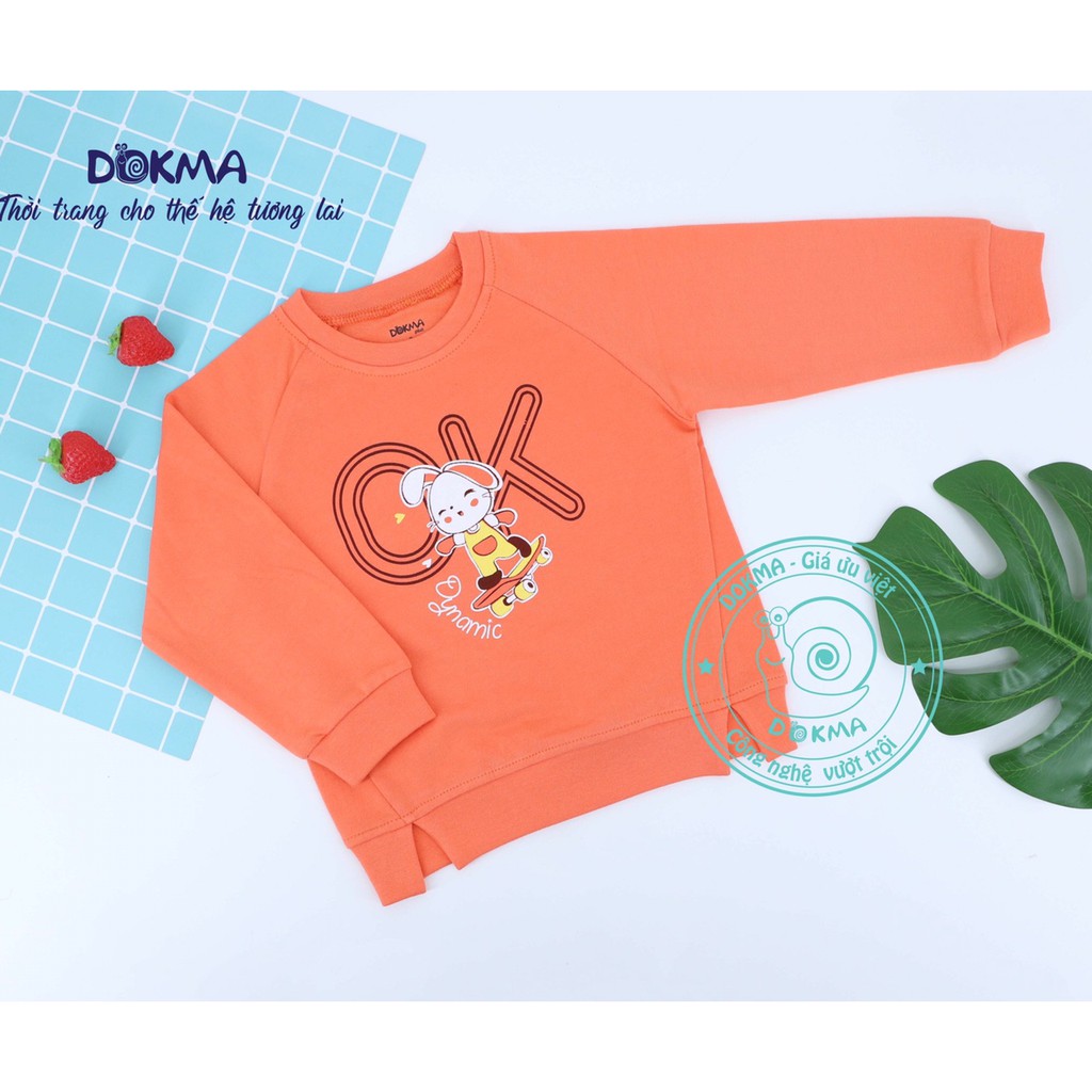 DA507 Áo cổ tròn dài tay Dokma (2-6T)