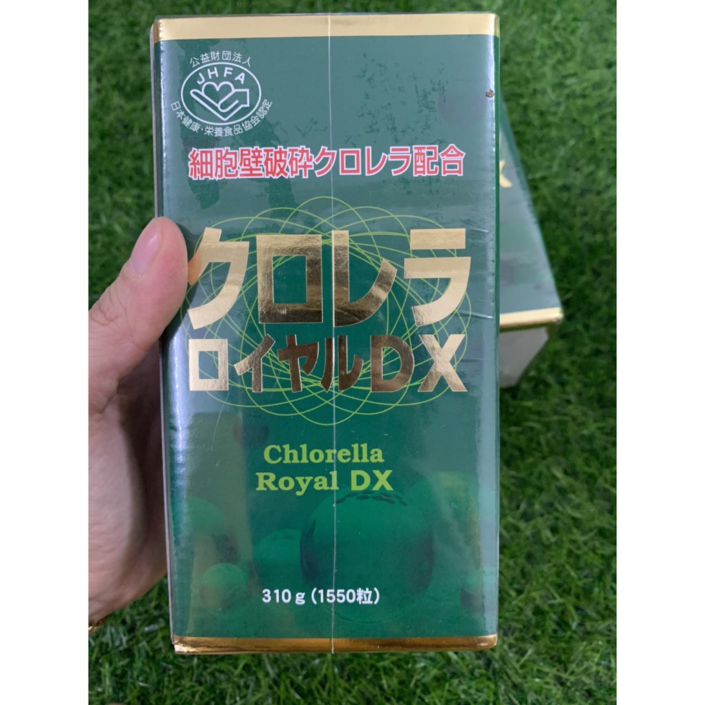 hộp đựng 1550 viên Tảo lục Hoàng gia Nhật Bản Chlorella-Royal DX