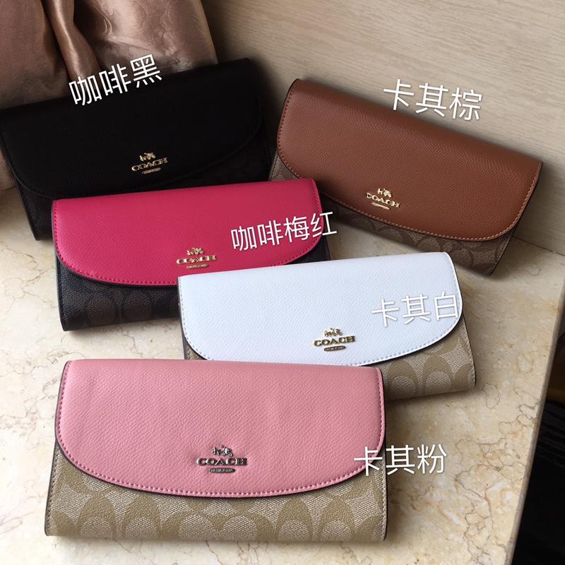 Ví Coach đích thực /  ví nữ /Ví nữ hàng đầu cổ điển/ ví dài / ví đựng thẻF54022 /
