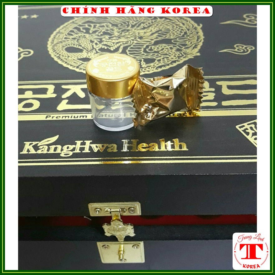 Đông trùng hạ thảo hộp gỗ đen Kanghwa - Viên đông trùng hạ thảo hàn quốc hộp 60 viên, tranglinh