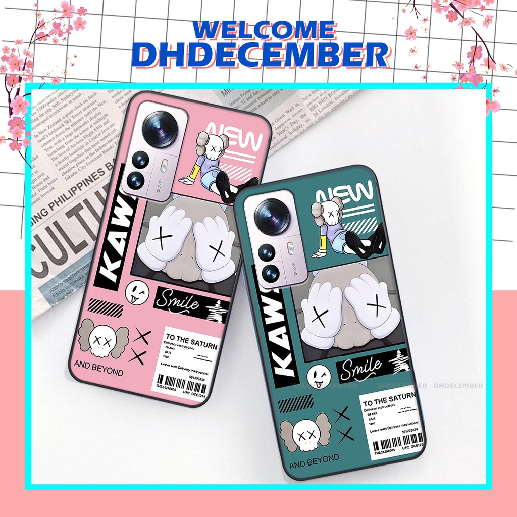 Ốp lưng Xiaomi 12 in hình gấu K@ws, gấu nâu, dor@emon RẺ- ĐẸP- BỀN