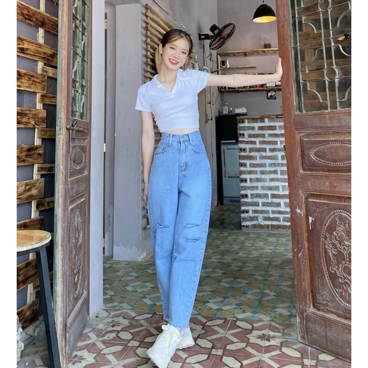 Quần jean Baggy 711 rách gối