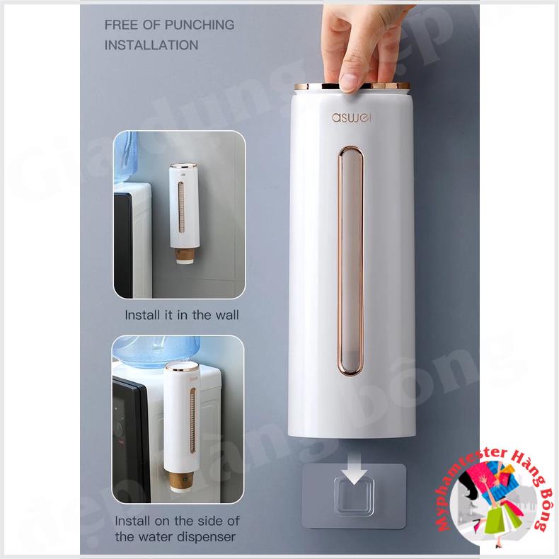 [4.9⭐] Hộp đựng cốc giấy ASWEI - trắng sáng như gương