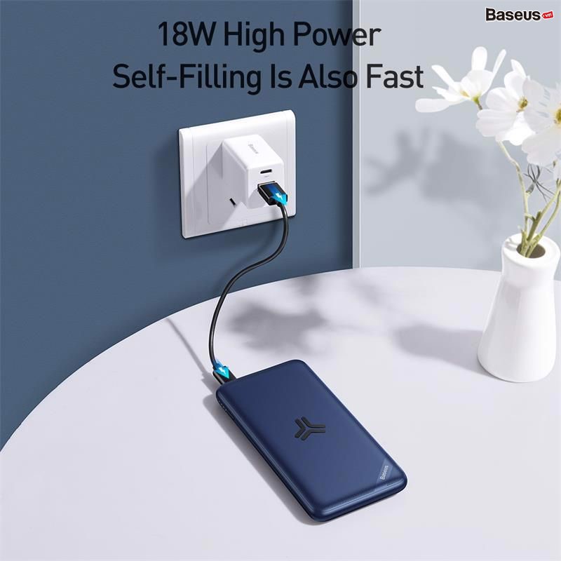 Pin dự phòng tích hợp sạc nhanh không dây Baseus S10 Bracket Power Bank 10,000mAh (10W Wireless, 18W PD/ Quick Charge 3.