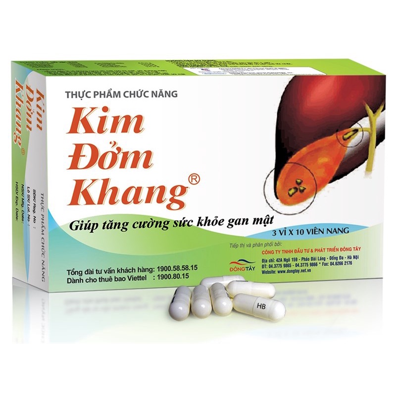 KIM ĐỞM KHANG (30 viên) - Giúp Làm Mềm Sạn Sỏi Và Bài Sỏi Mật.