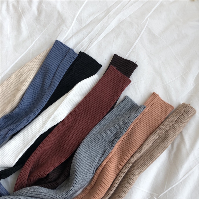 Áo Dệt Kim Tay Dài Cổ Cao Màu Sắc Đơn Giản Dễ Phối Đồ Phong Cách Hàn Quốc Cho Nữ | BigBuy360 - bigbuy360.vn