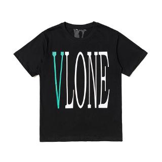 Áo Thun Tay Ngắn In Chữ Vlone Trẻ Trung Cho Cặp Đôi