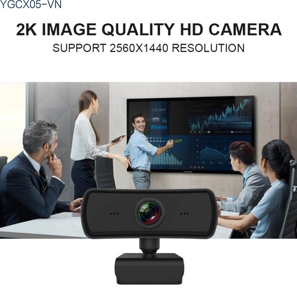 Webcam Q18 Qhd 2k 30fps Tự Động Lấy Nét Kèm Micro Cho Youtube / Skype / Online / Dạy Học | BigBuy360 - bigbuy360.vn