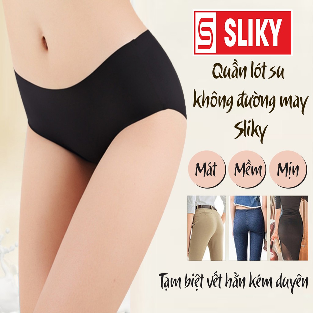 [VideoThật] Quần lót nữ đúc su không đường may mềm mại thoáng mát - SLIKY