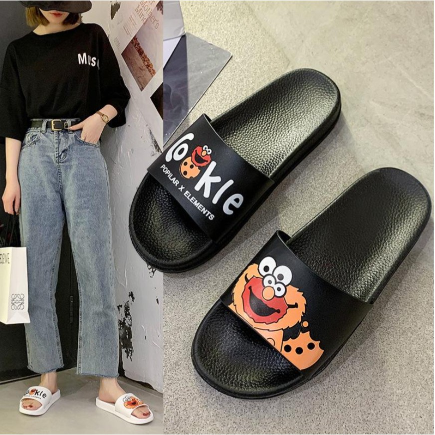 JY202 Dép quai ngang in hình COOKLE đáng yêu