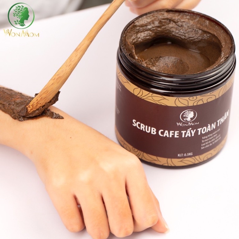 Scrub cafe tẩy toàn thân Wonmom