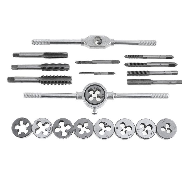 Bộ 20 Dụng Cụ Cắt Ren Xoắn Ốc Bằng Hợp Kim Thép