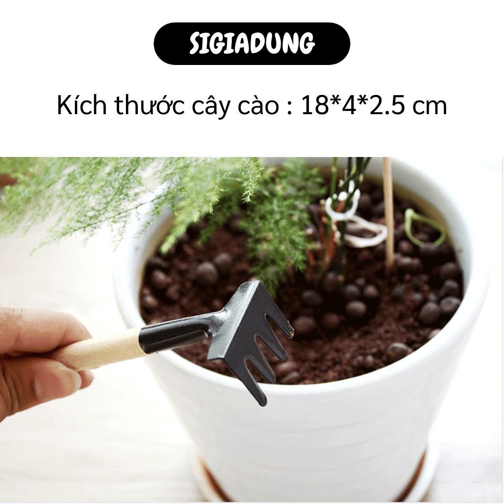 [SGD] Dụng Cụ Làm Vườn - Bộ 3 Cuộc, Xẻng, Cào Đất Mini Trồng Cây Cảnh, Trồng Rau 4221