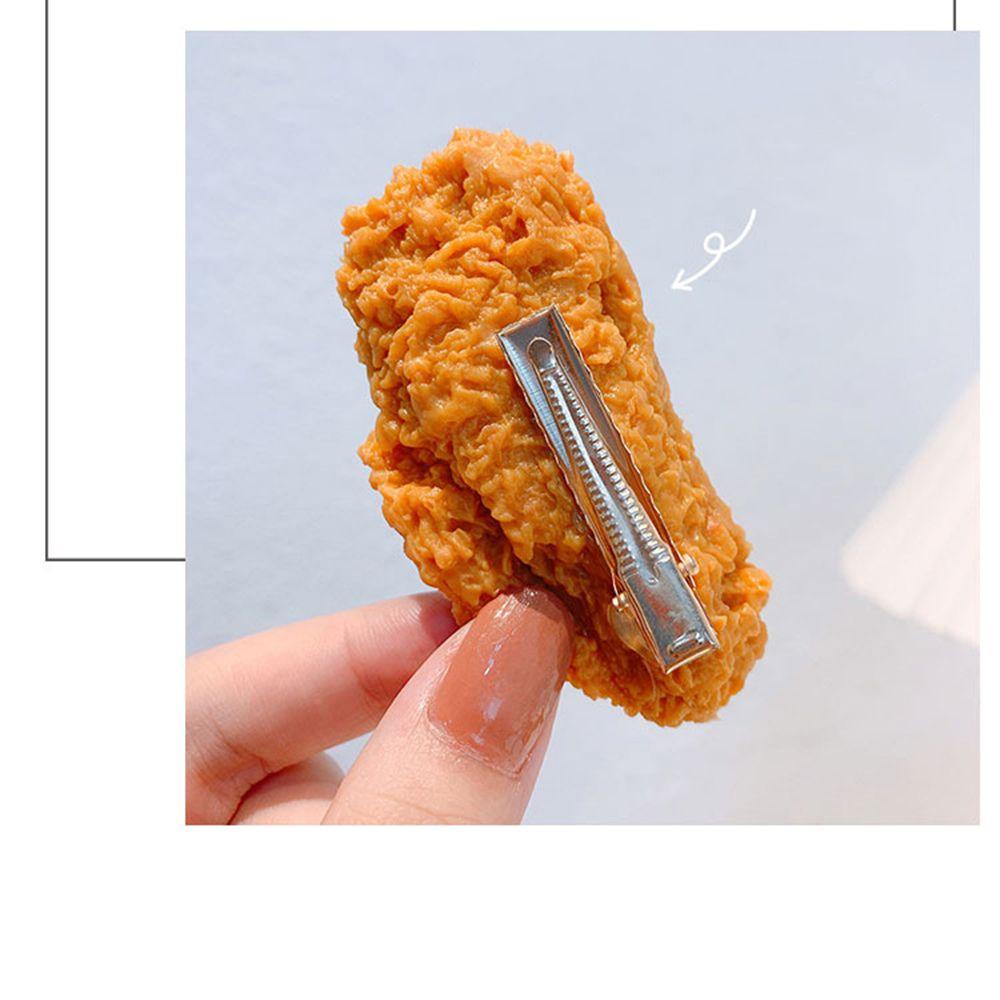 CACTU Kẹp Tóc Hình Chân Gà 3D Dễ Thương