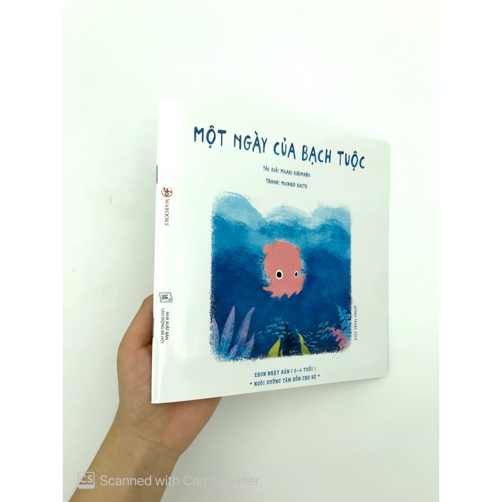 Sách Ehon Màu Sắc - Một Ngày Của Bạch Tuộc