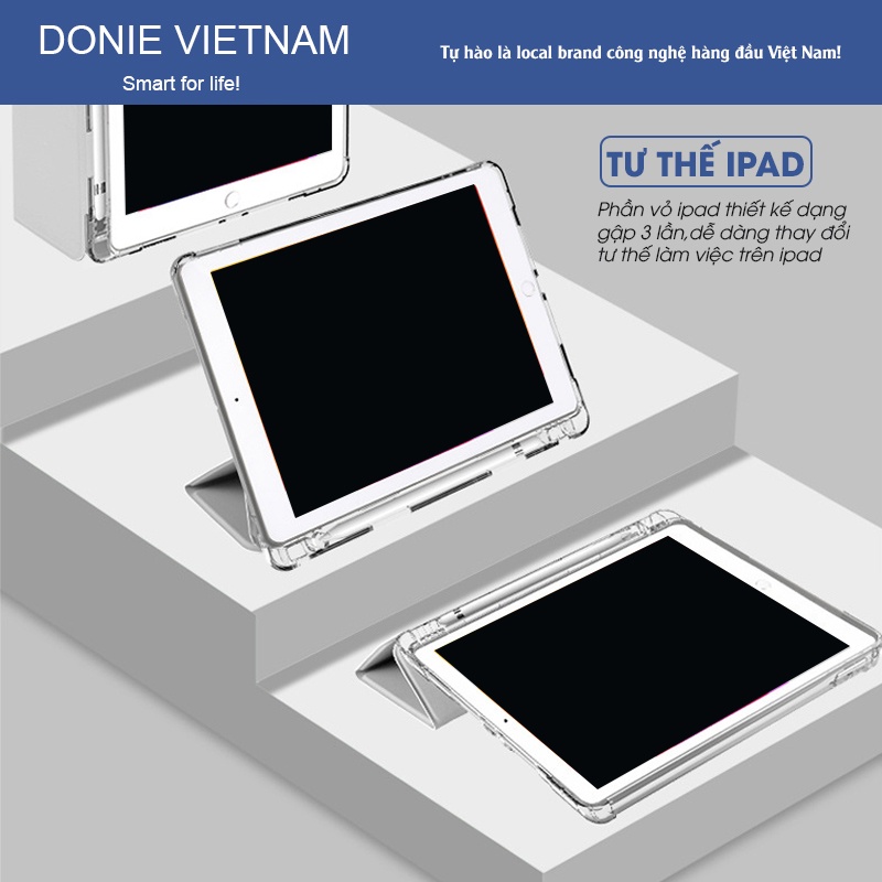 Bao Da Ốp Ipad Màu Pastel DIY Mặt Lưng Nhám Mờ Chống Ố, Case Ipad Gen 5 6 7 8 9, Mini, Air 1 2 3 4 5 Pro 11 12.9 (P03)