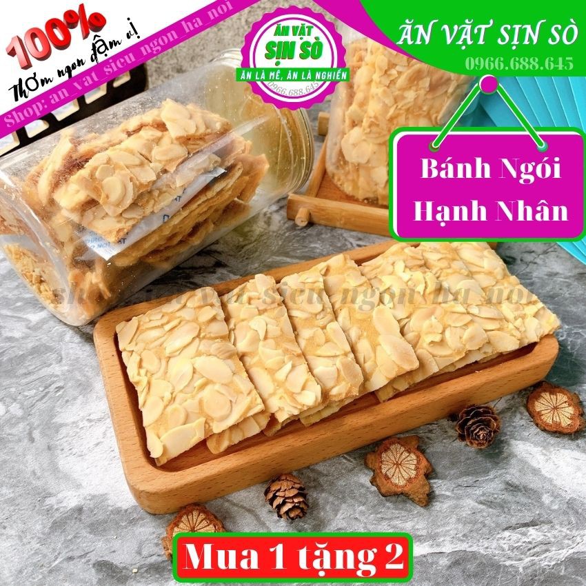 250g Bánh Ngói Hạnh Nhân Bánh Dinh Dưỡng ăn Kiêng thơm ngon bổ dưỡng Tiệm đồ Ăn Vặt SỊN SÒ Thơm Ngon Đậm Vị