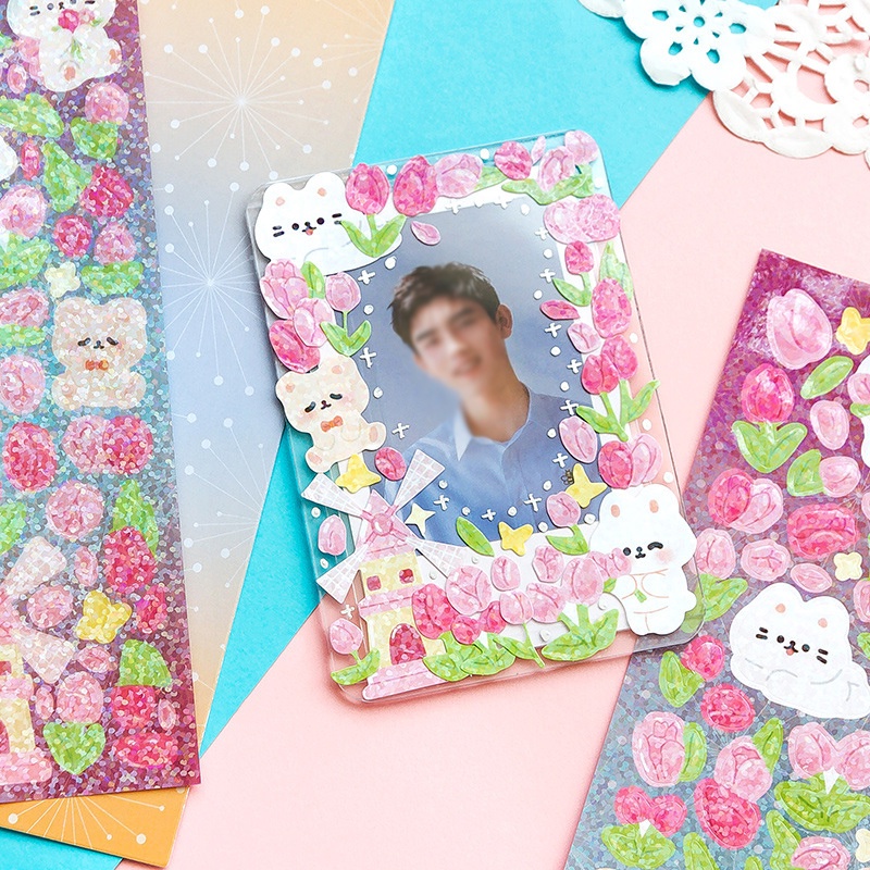 Bộ 2 Sticker Dán Trang Trí Hình Gooka Hoạt Hình Đáng Yêu