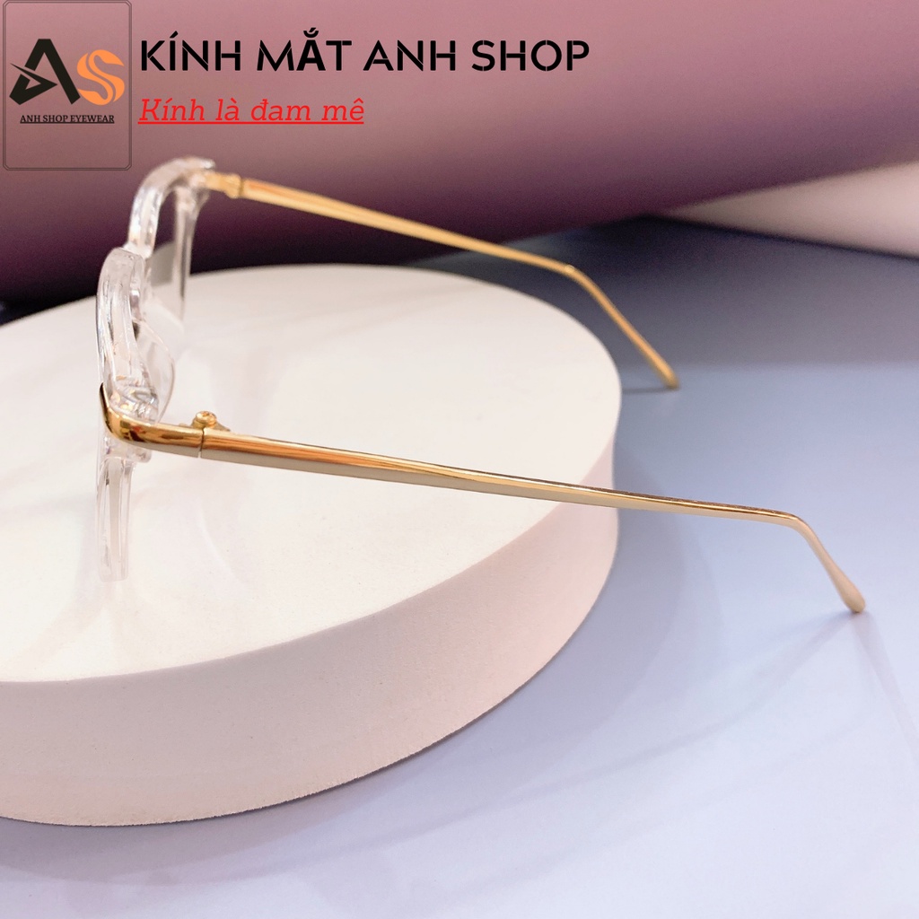 Kính vuông to chất liệu nhựa càng kính kim loại 55-01