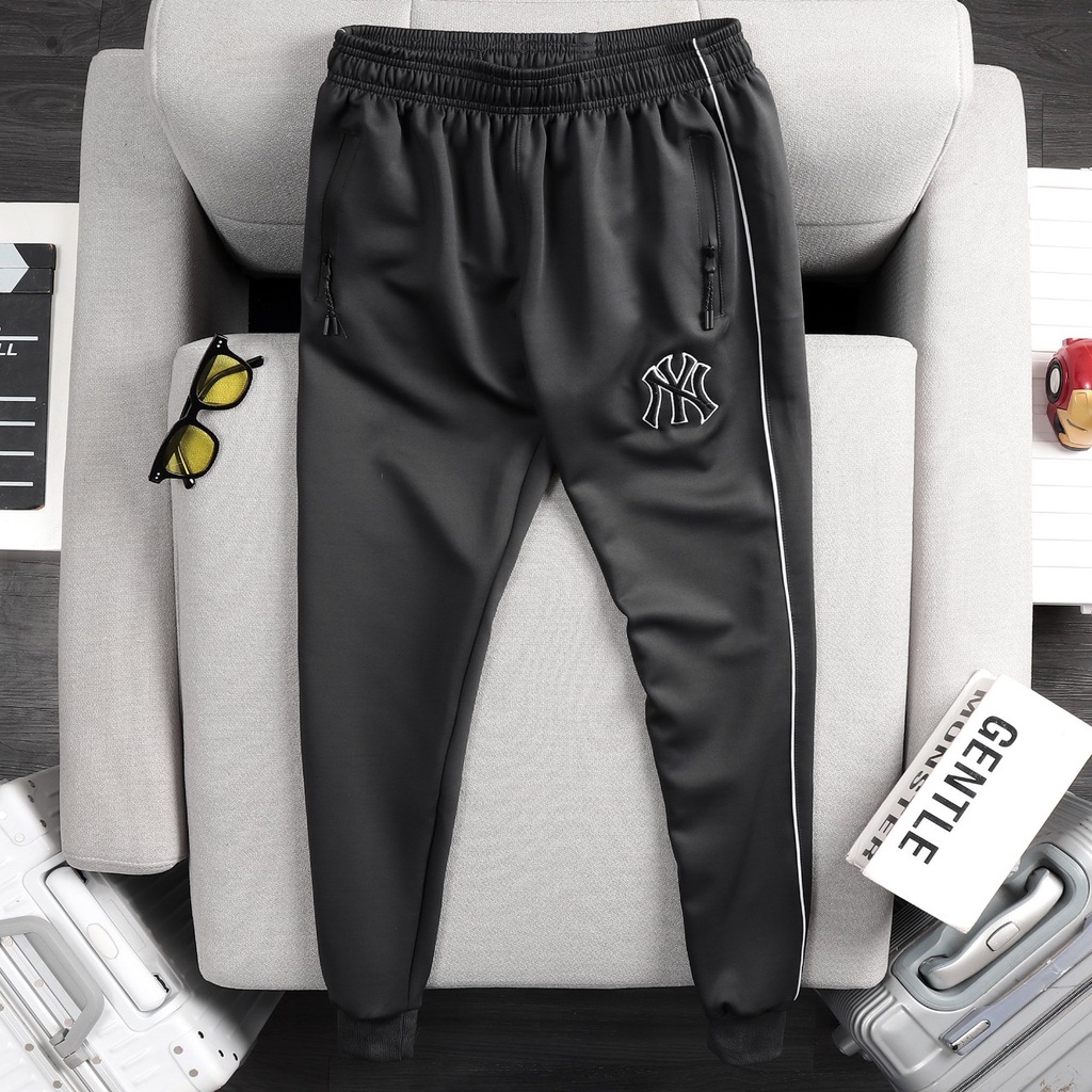 Quần thể thao nam, quần jogger nam FREESHIP  vải poly 2 da cao cấp, dây kéo chống thấm