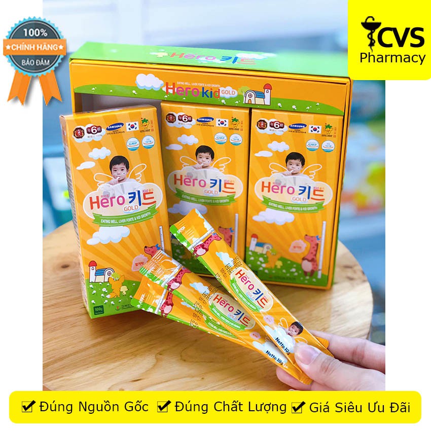 Hero Kid Gold - Siro Hỗ Trợ Cải Thiện Biếng Ăn, Tăng Chiều Cao Cho Trẻ - CVSPHARMACY